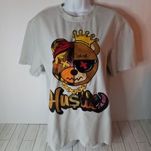 KINDRED Hustle Bear Mixed Media Tee